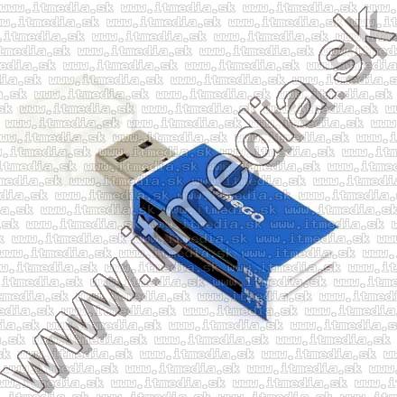 Image of Omega Card Reader ALU *Blue* 42025 (IT10086)